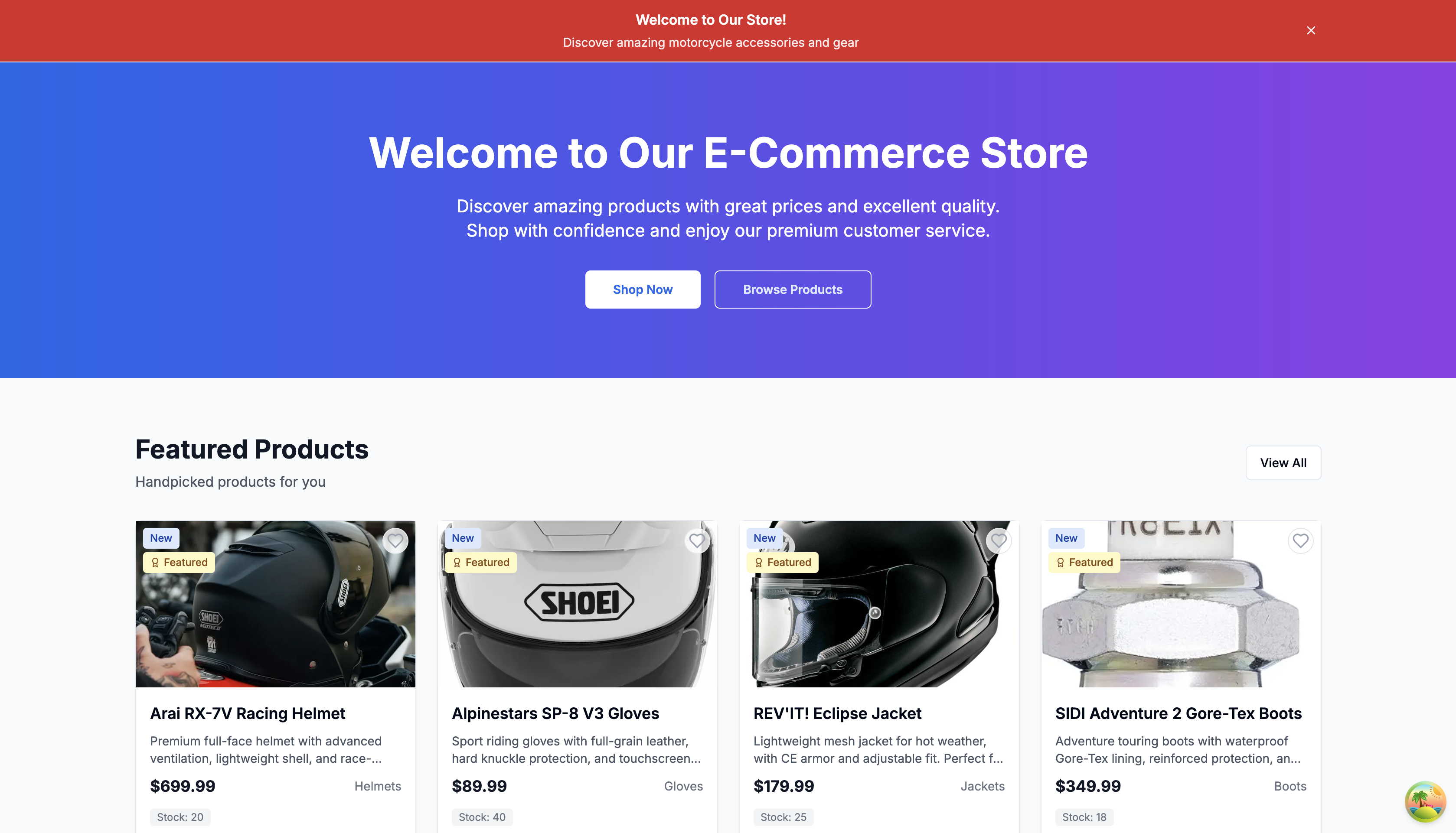Custom Store E-commerce